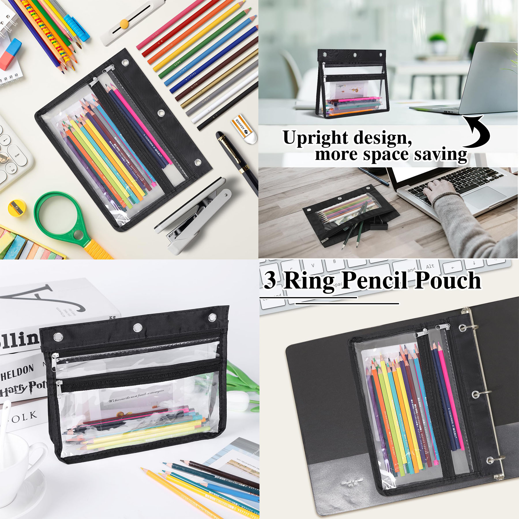 Pencil Pouch for 3 Ring Binder 2