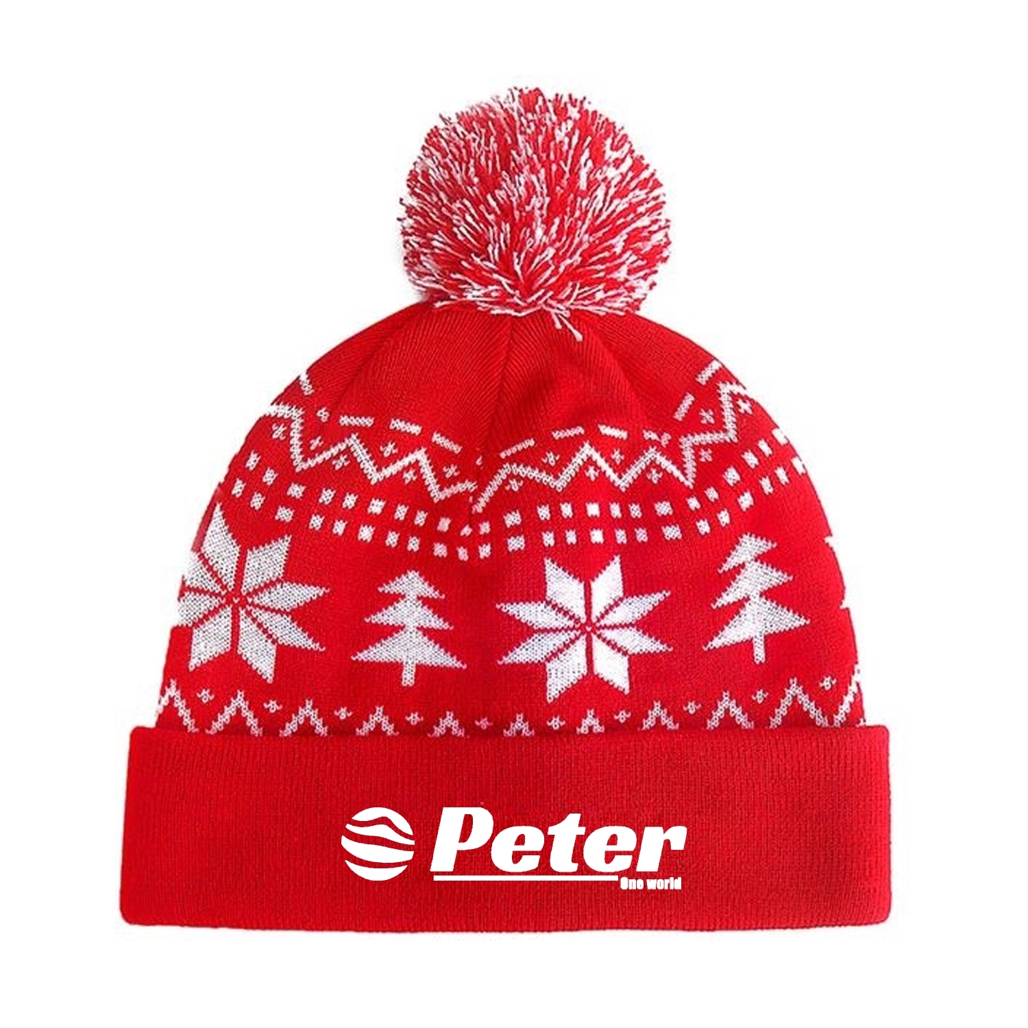 Christmas Beanie Hat Winter Knitted Crochet 4