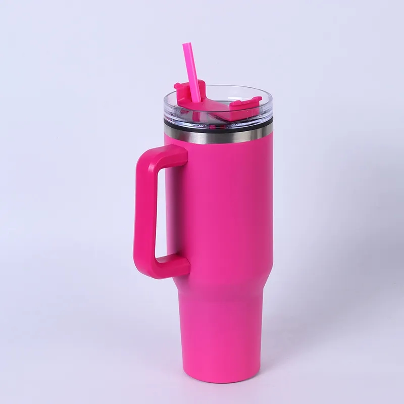 40oz Stainless Steel Insulated Tumbler with Straw 10