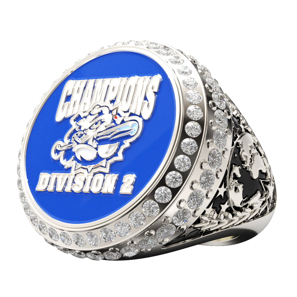 Custom World Class Ring w/ Custom Top & Stock Sides 8