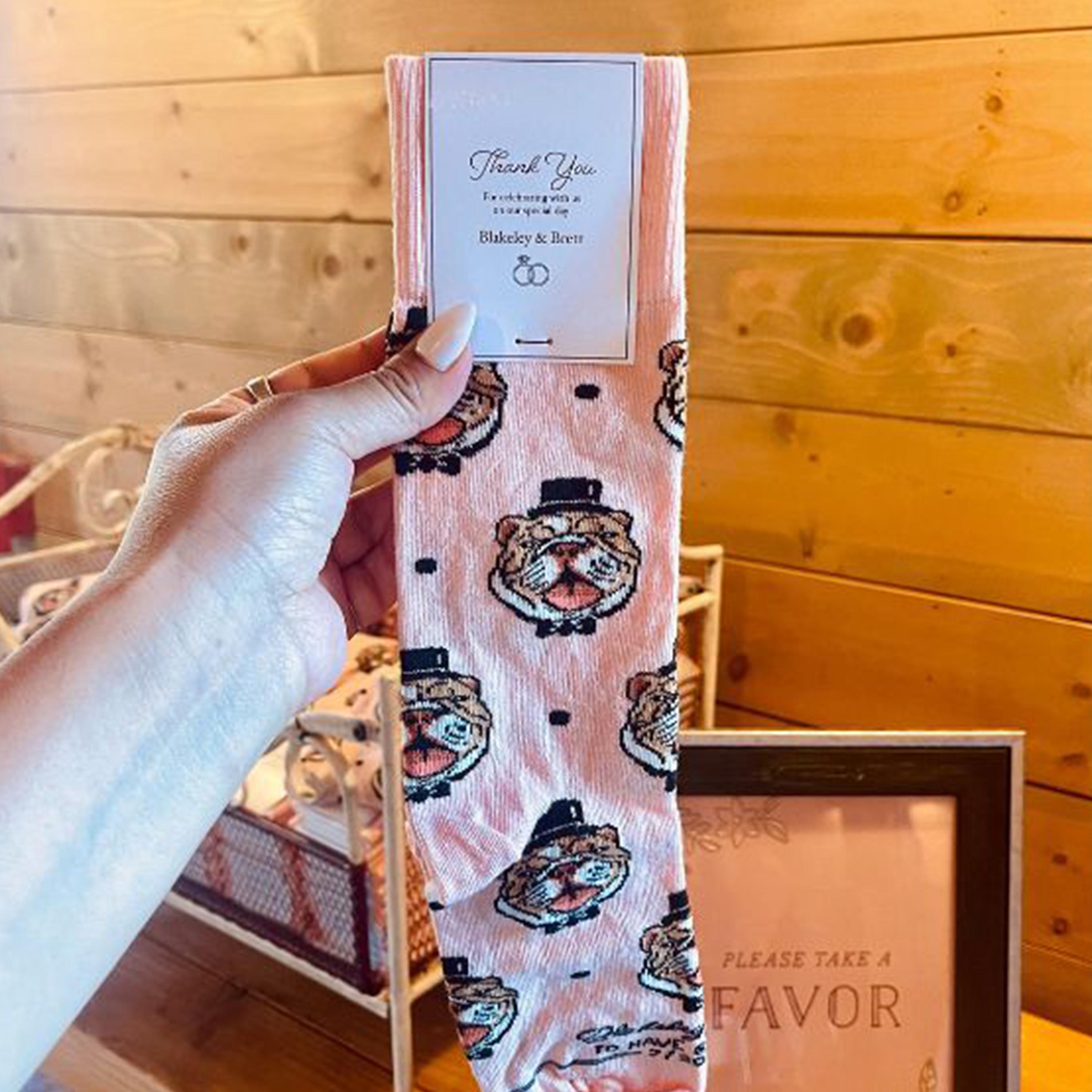 Cotton Wedding Socks - Walk Down the Aisle in Style - American Made 1