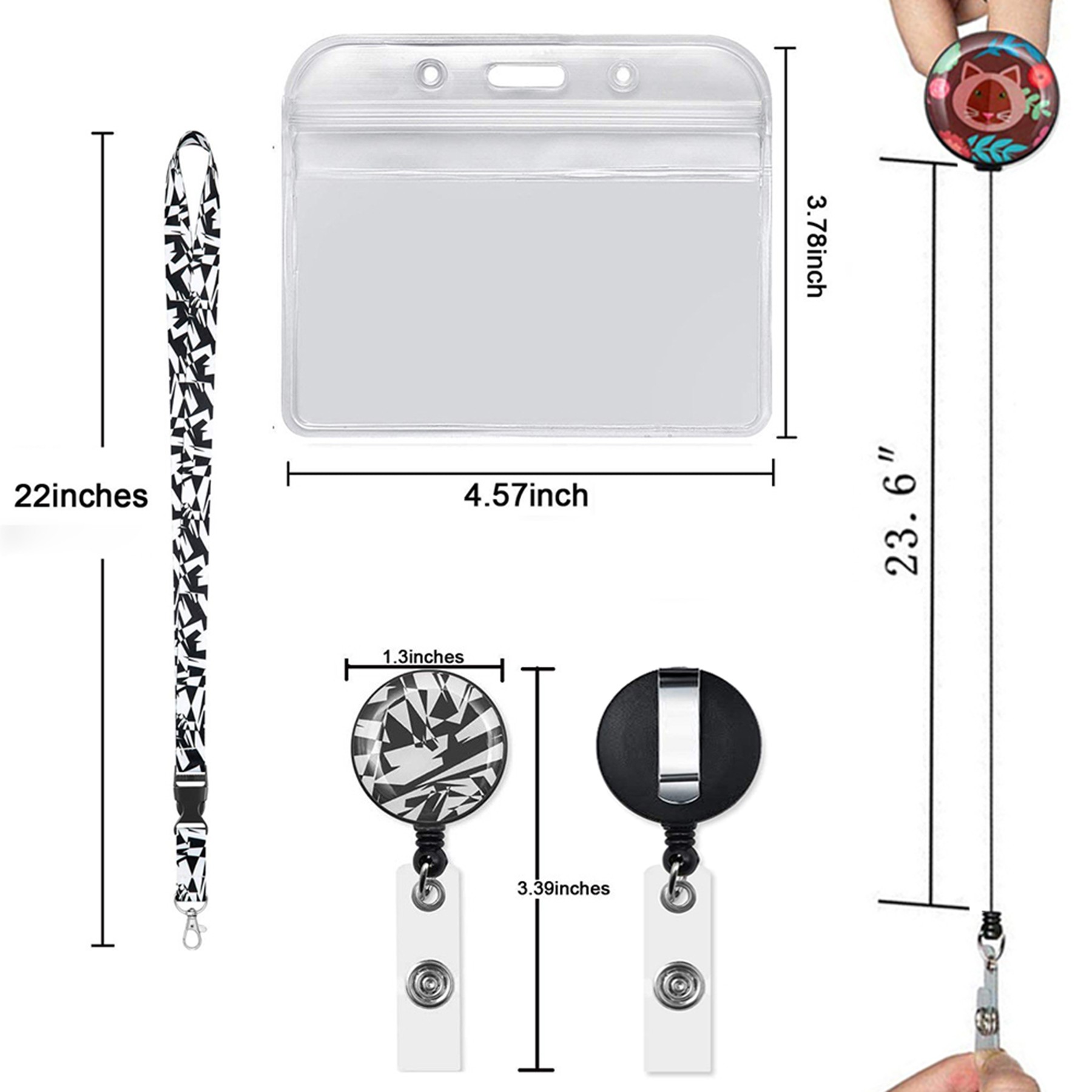 Custom Lanyard With Id Badge Reel Combo 3