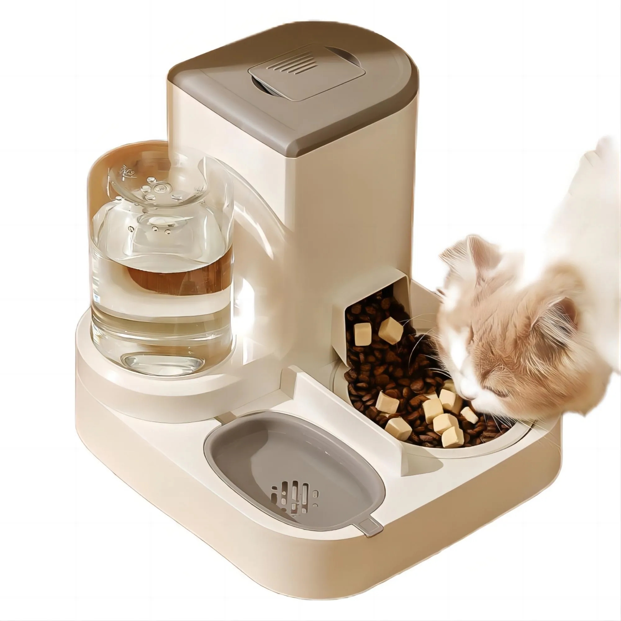 Automatic Cat Feeding And Water Feeder 2