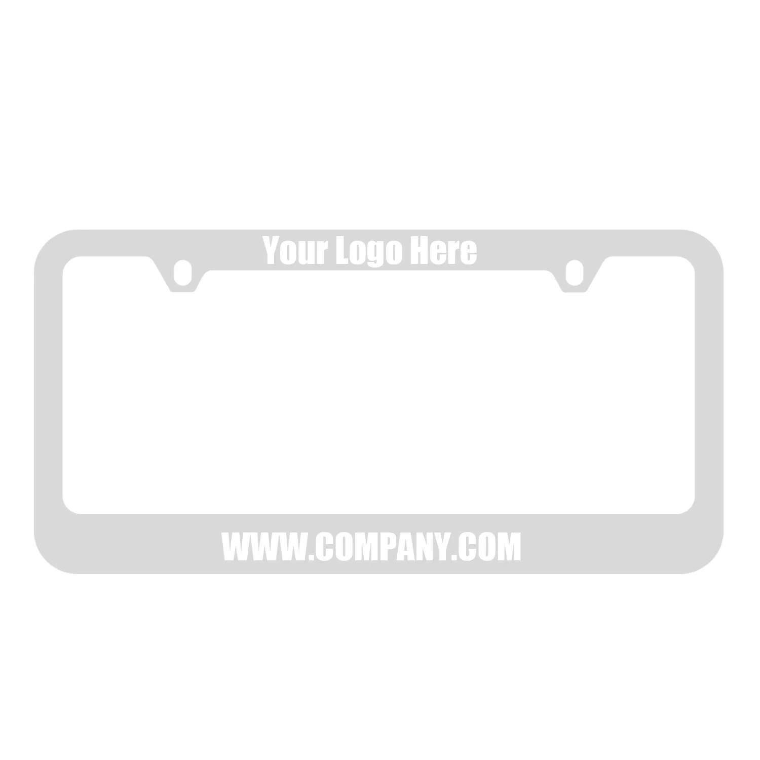 Zinc Alloy Engraved License Plate Frame
