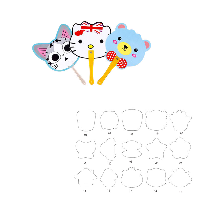 PP Plastic Advertising Hand Fan 2