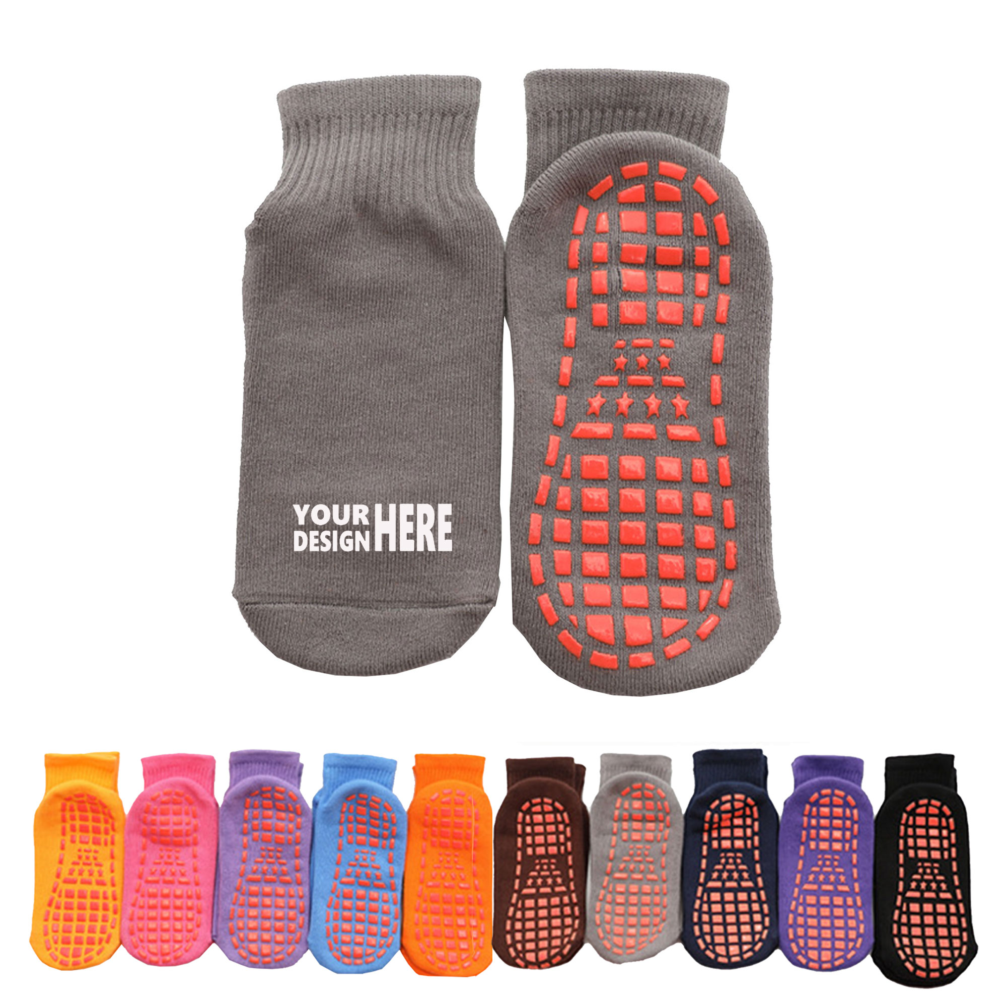 Pilates Yoga Non Slip Grips Socks 2