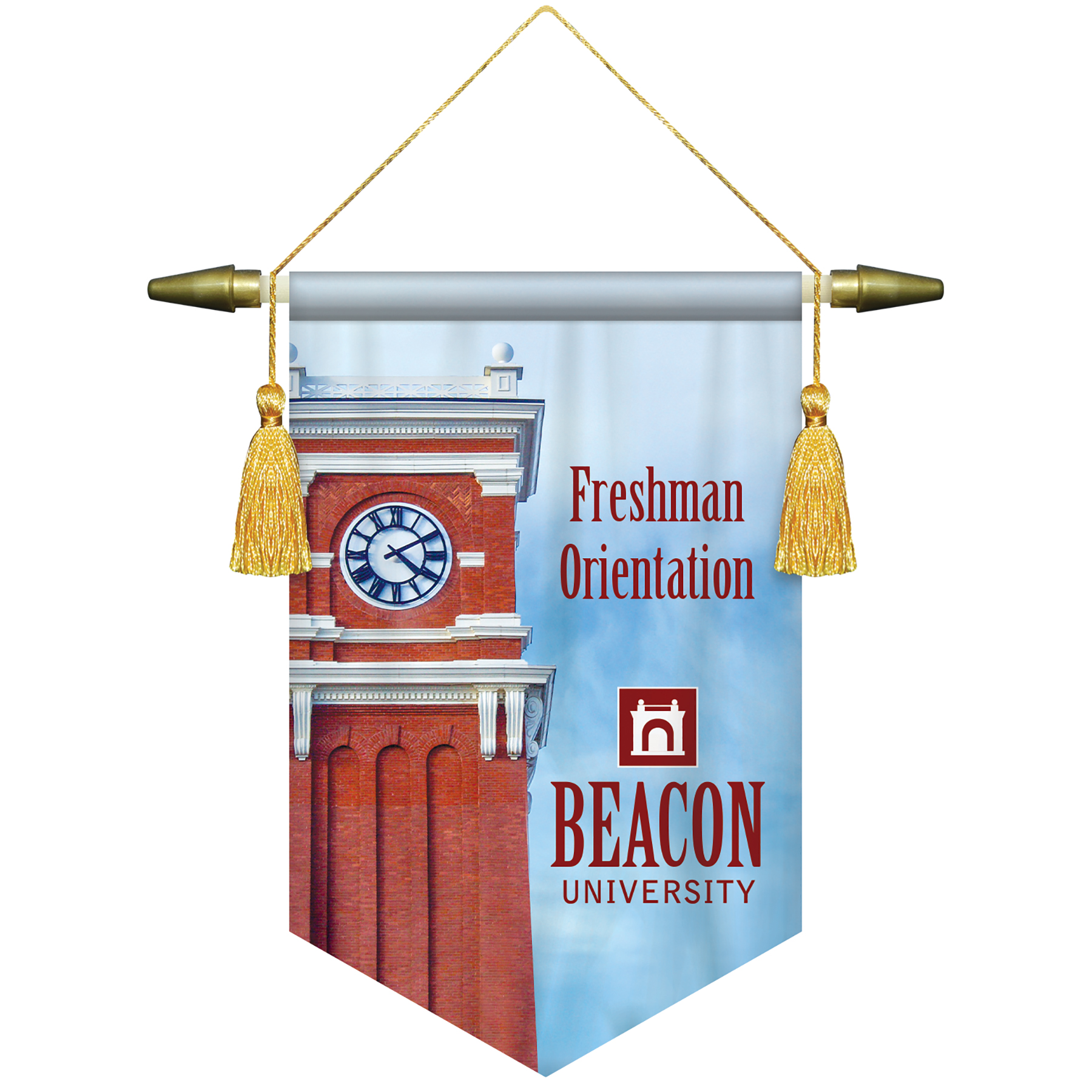 7" x 10" Podium Banner, V Cut/ No Fringe 3
