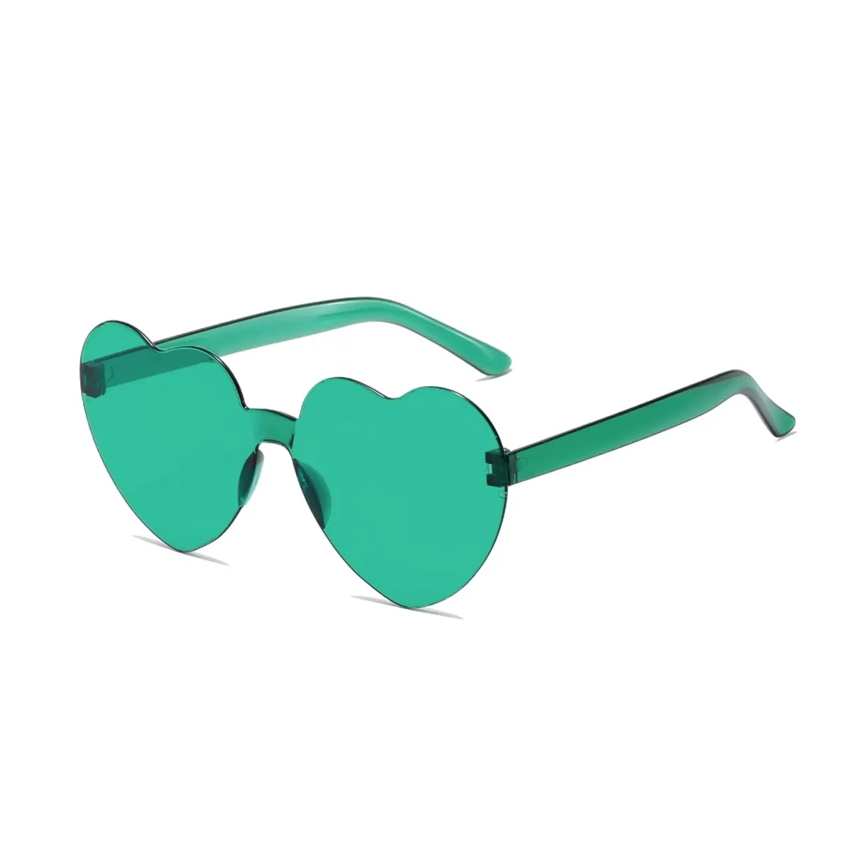 Heart Shaped Rimless Sunglasses 6