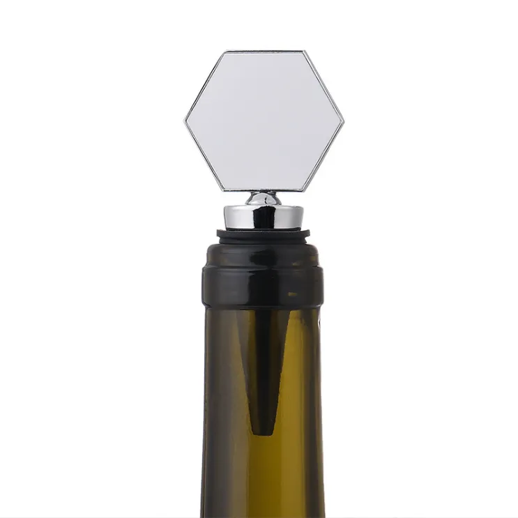 Zinc Alloy Savor Wine Bottle Stopper-Full Color Top 3