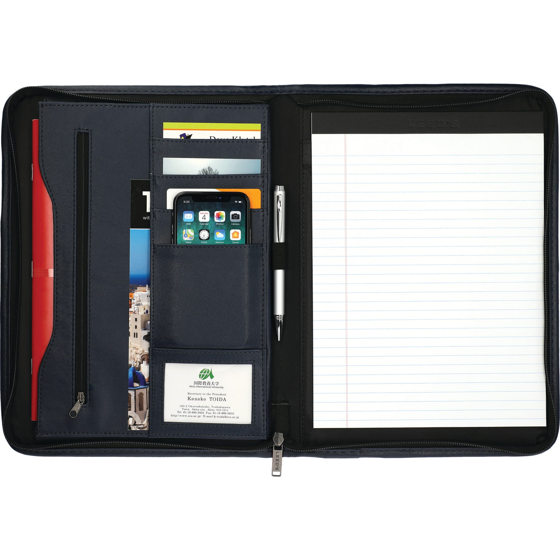 FSC® Mix Executive DuraHyde Zippered Padfolio 142