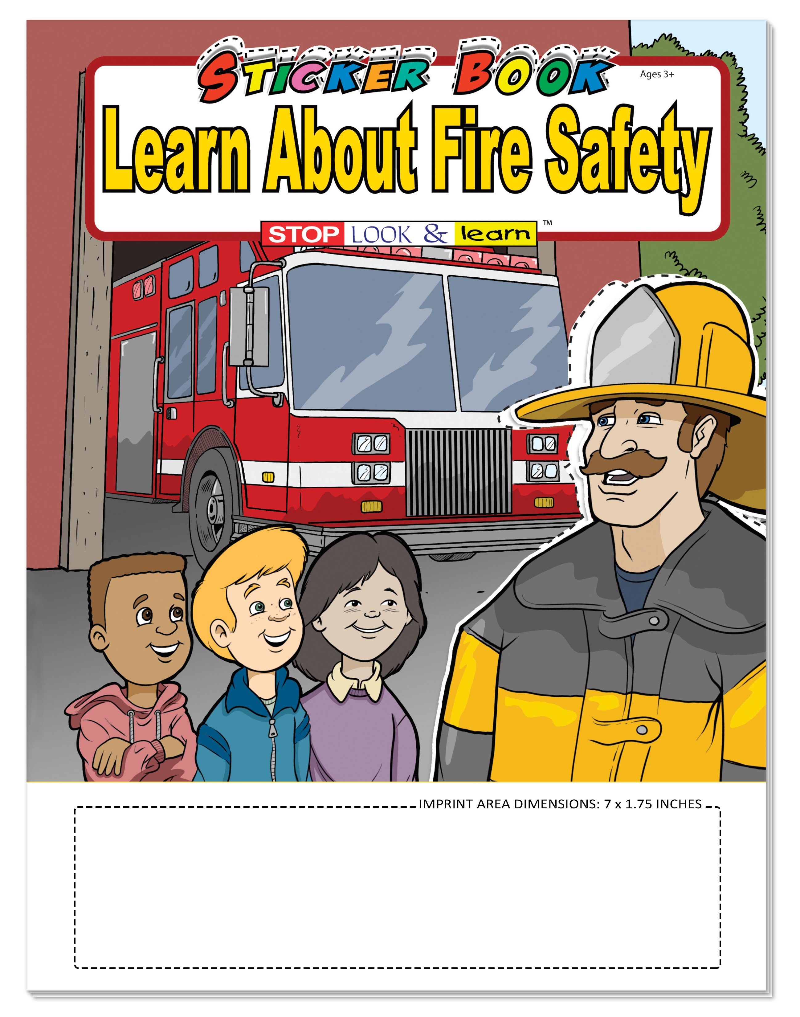 STICKER BOOK SET - Learn About Fire Safety Sticker Book Fun Pack 1