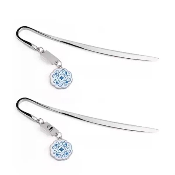 Blue-and-White Porcelain Bookmark