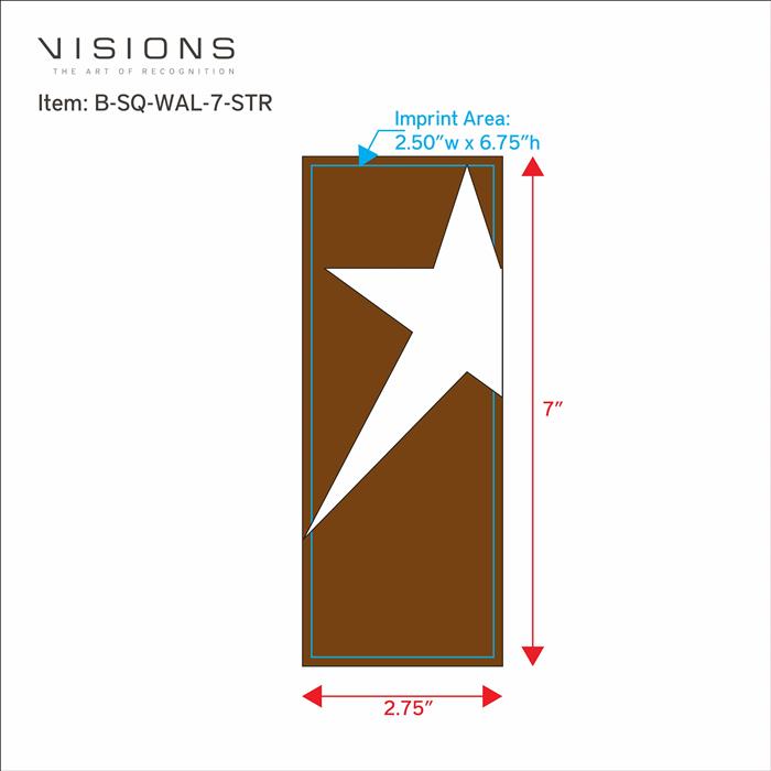 Square Walnut 55