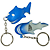 Shark Stress Reliever Key Chain 4