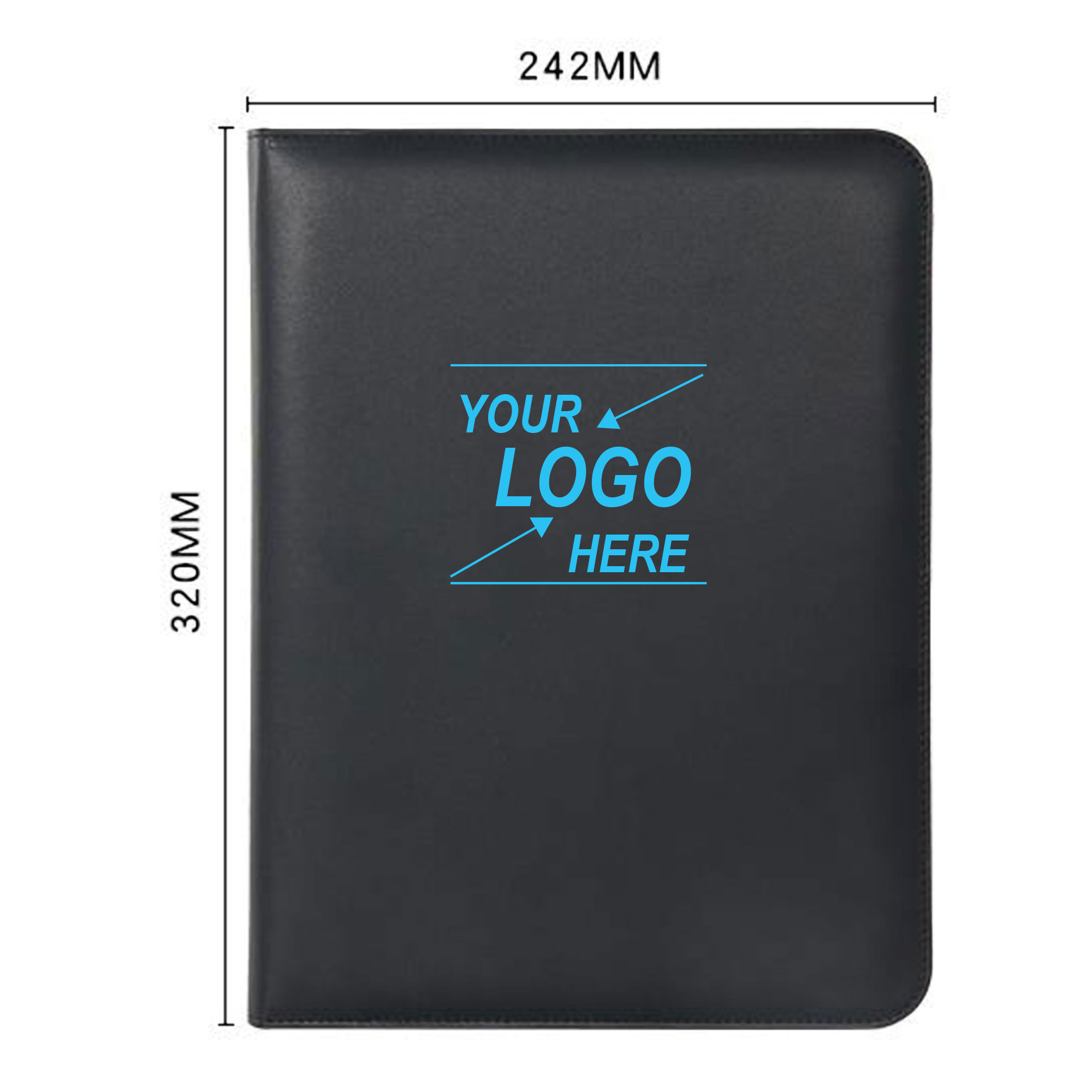 A4 Faux Leather Portfolio w/Calculator 2