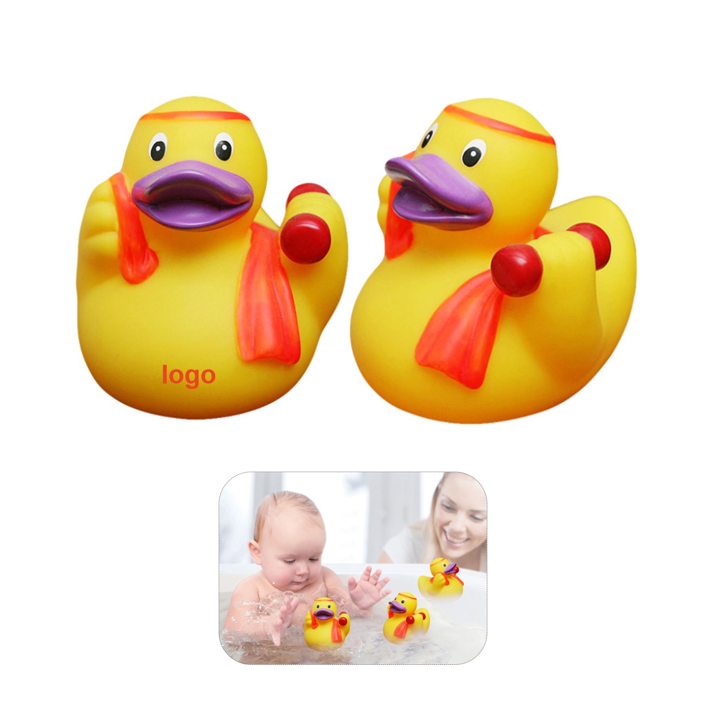 Rubber Duck with Dumbbell 2