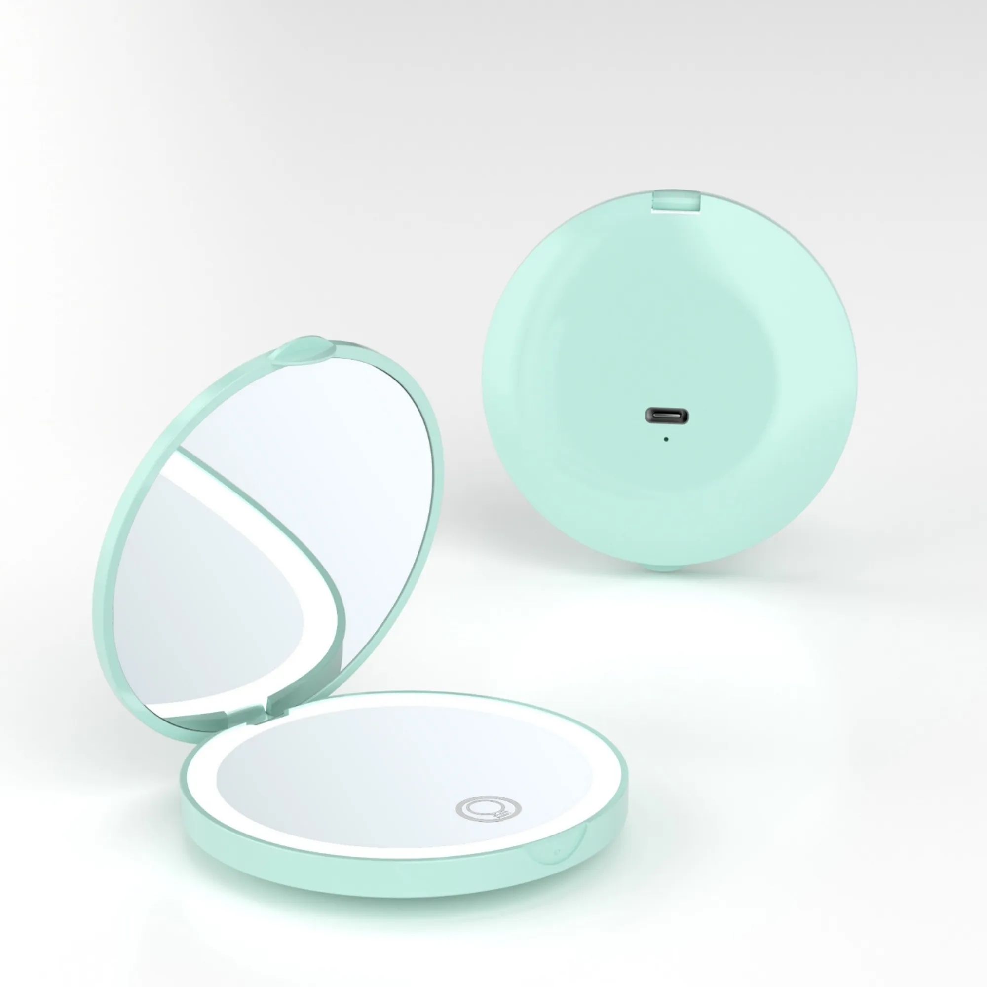 Magnification LED Pocket Mirror with USB Data Cable 8
