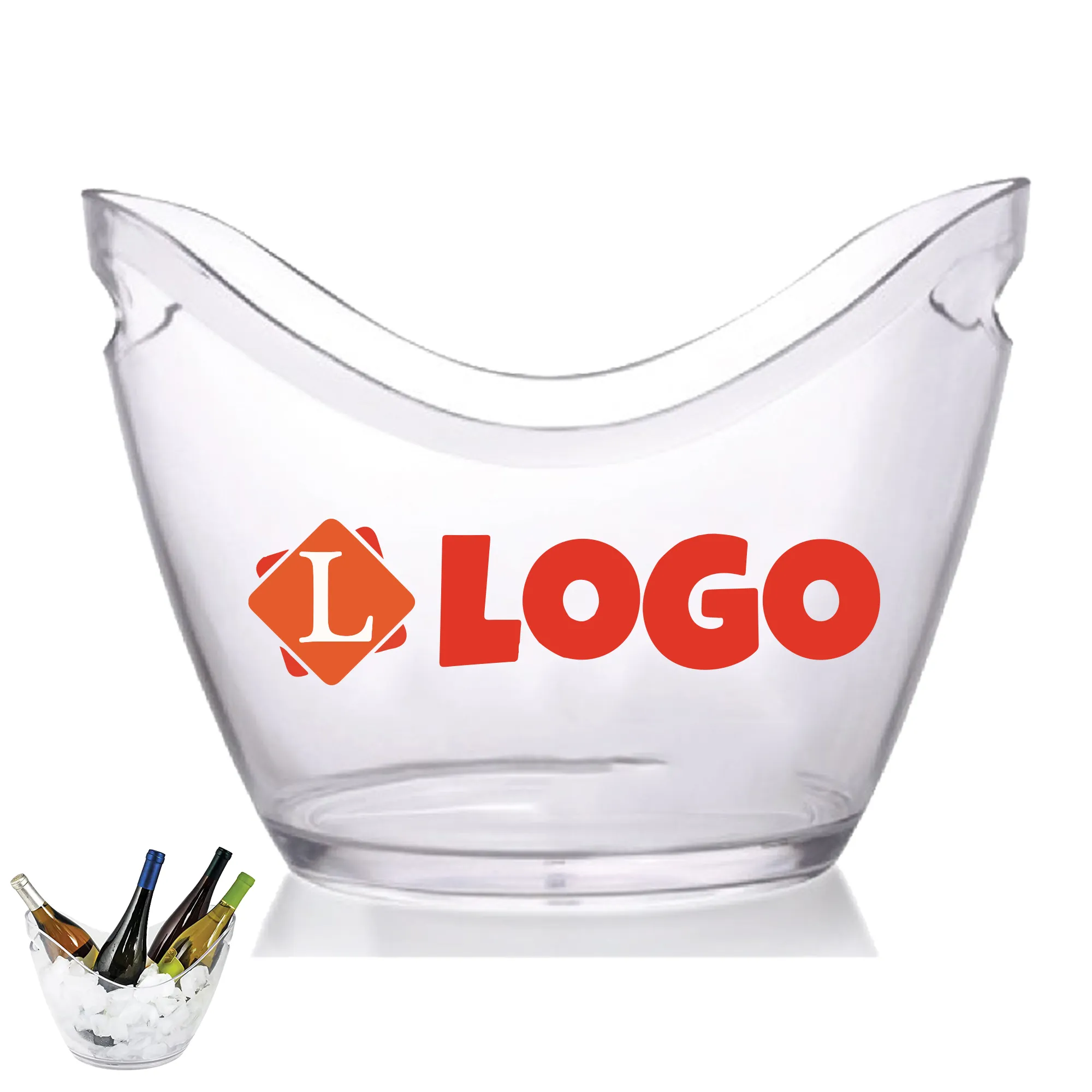 Clear Acrylic 5L Ice Bucket 4