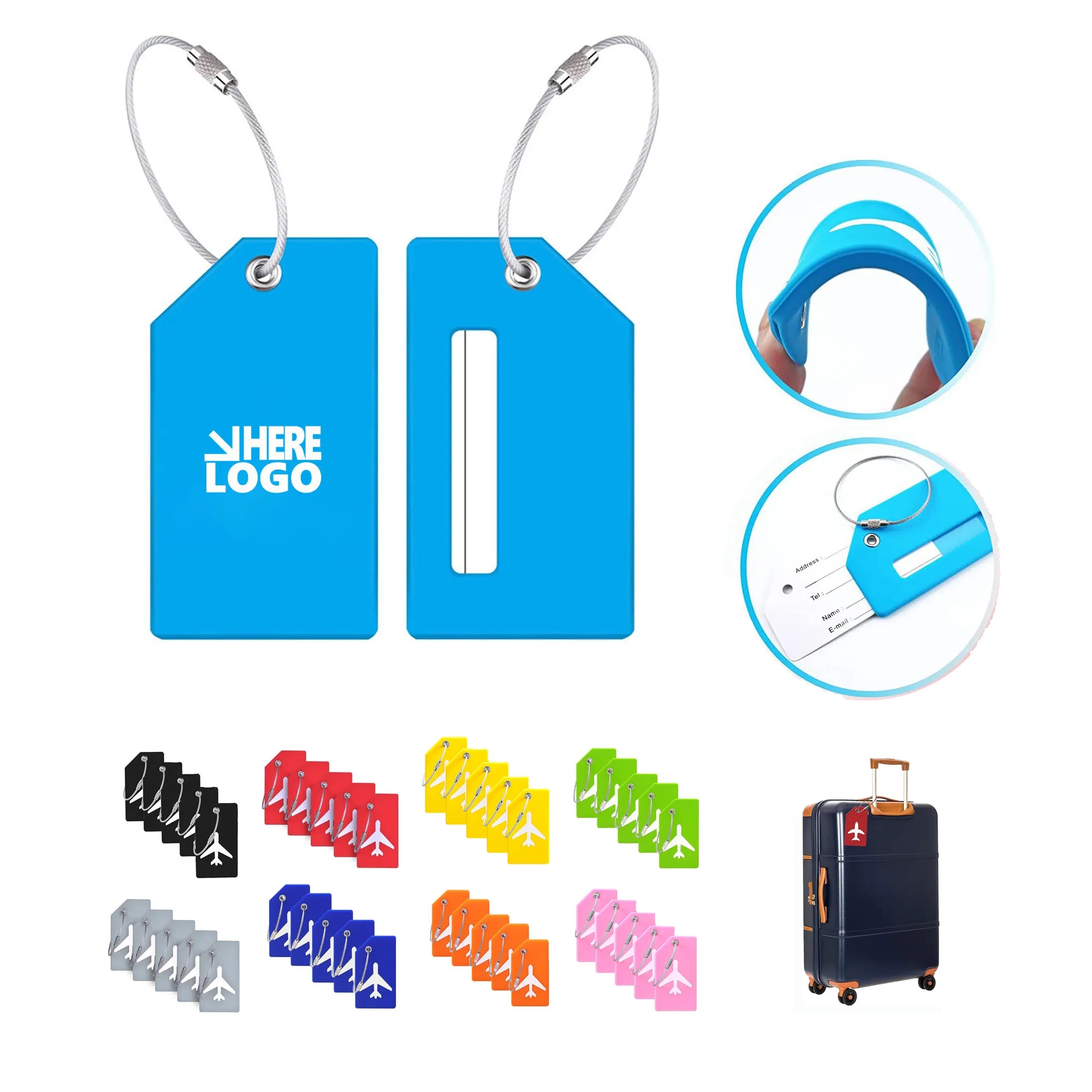 Silicone Luggage ID Tag 12