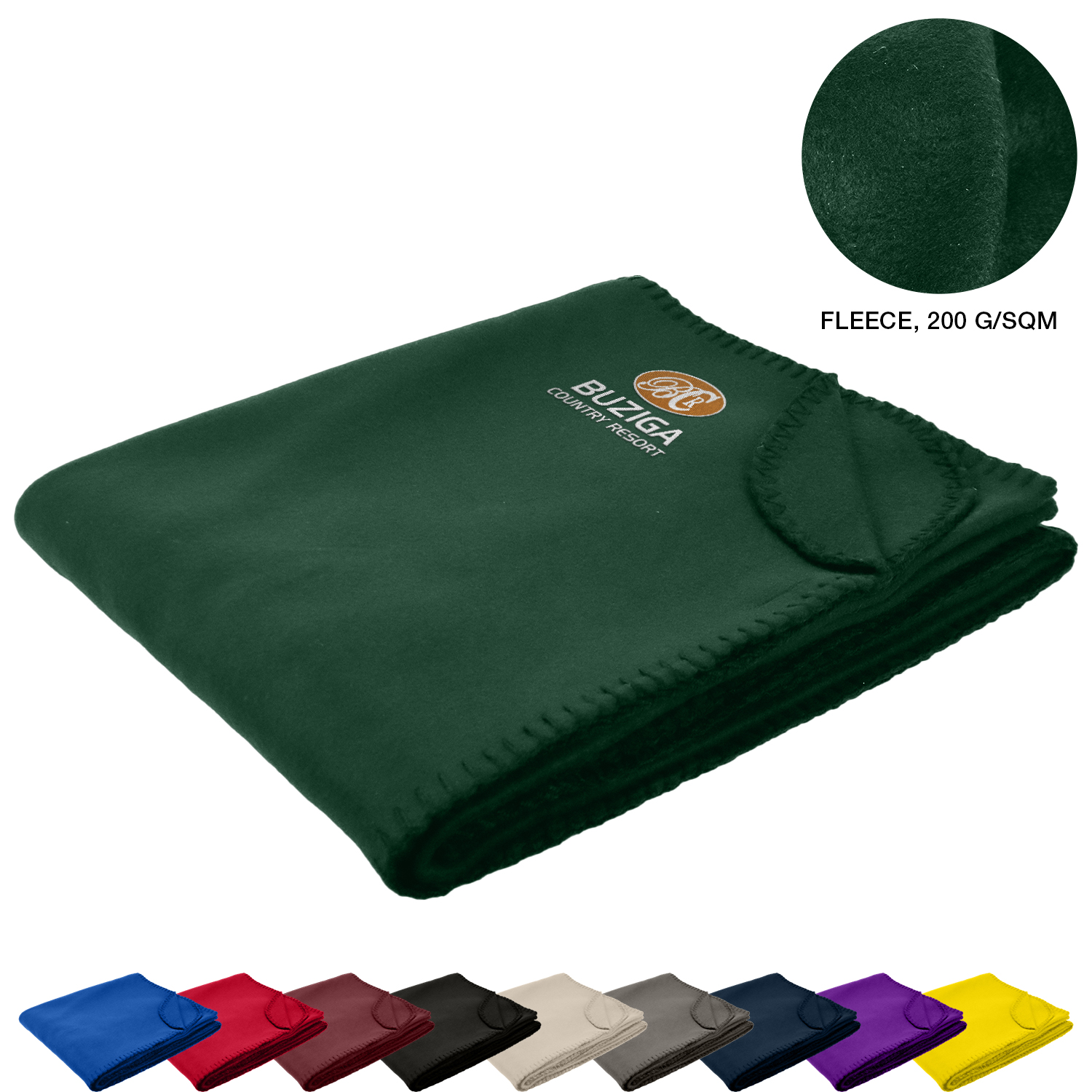 Polar fleece Blanket W/ Merrow Edge 50" X 60" 2