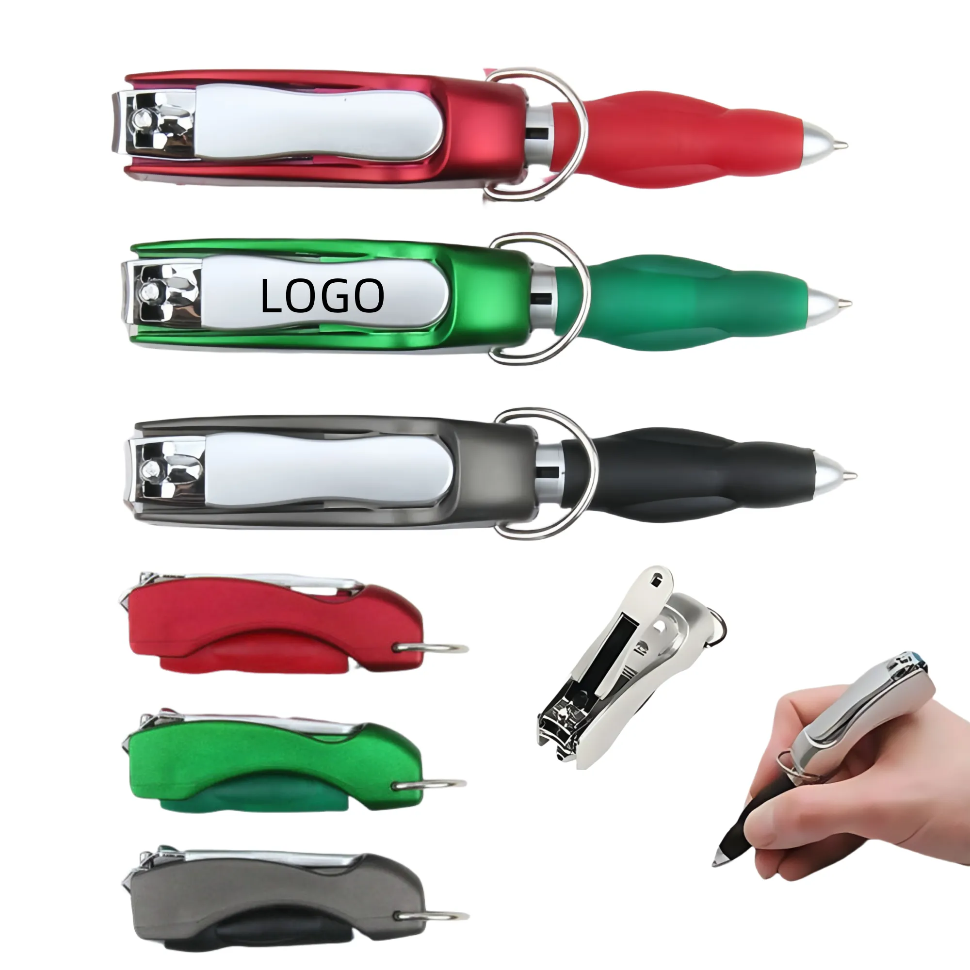 Multifunctional Folding Nail Clippers With Ballpoint Pen 1