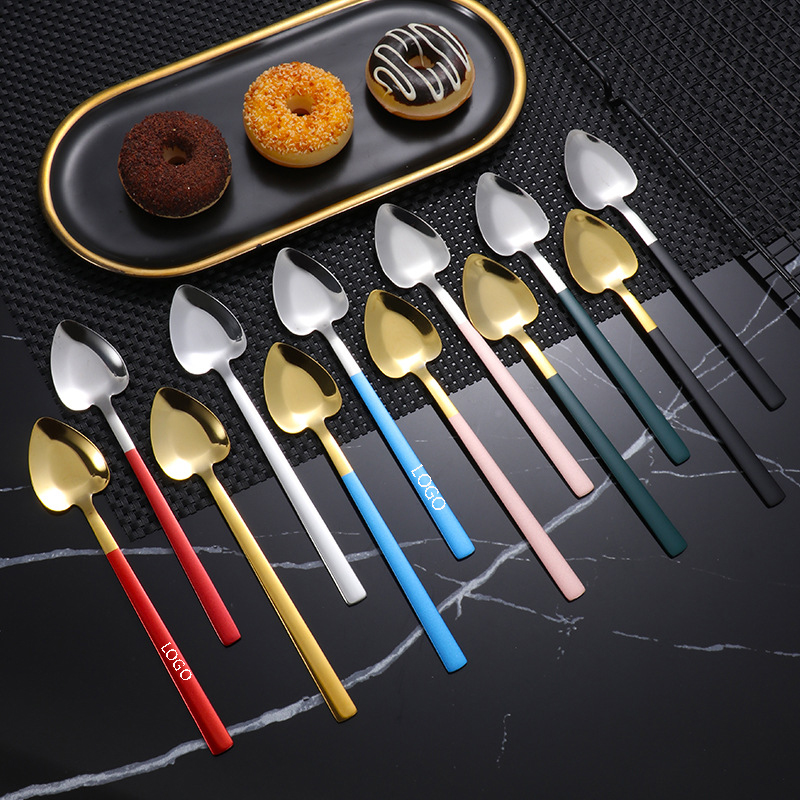 Stainless Steel Heart Coffee Spoons Ice Cream Scoop 12