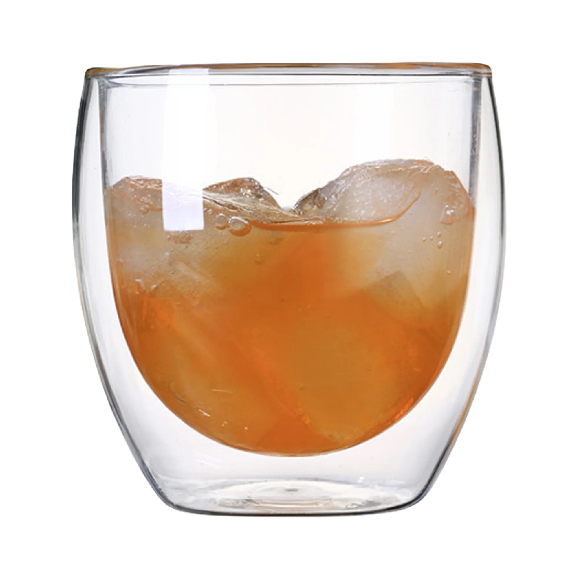9 OZ Double Walled Glass Coffee Mugs MOQ 50PCS 2