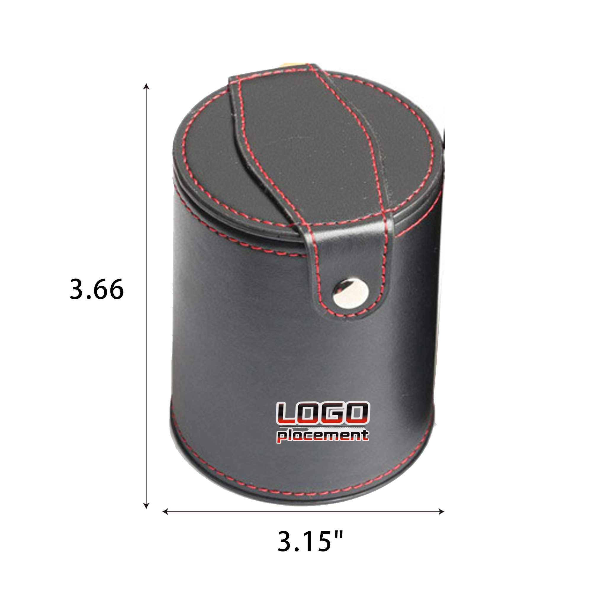 Leatharette Dice CupSatsinchudes 5 Dice that are sioredin the botlom of the cup 1