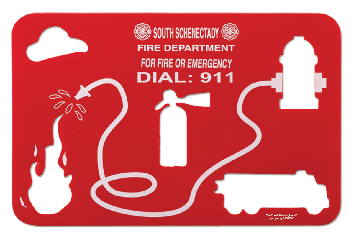 Fire Prevention Poly Stencil 2