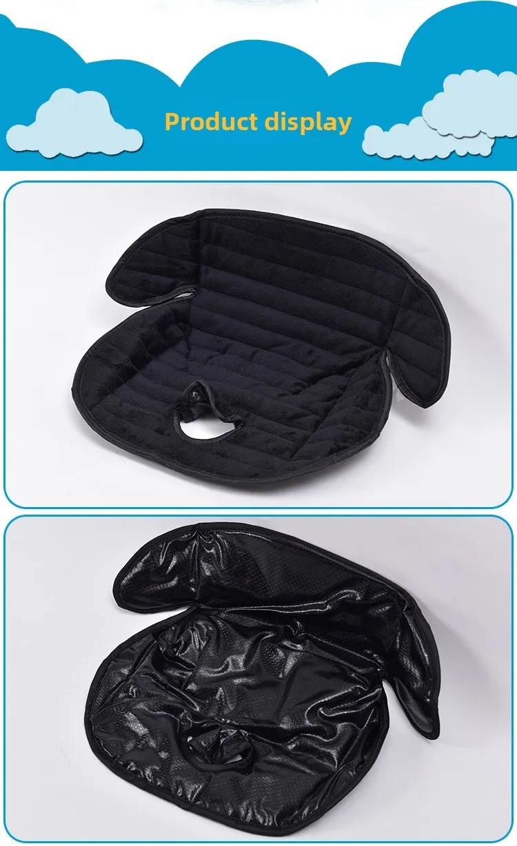 Premium Black & White Seat Protector for Strollers, Bouncers & Travel Gear 5