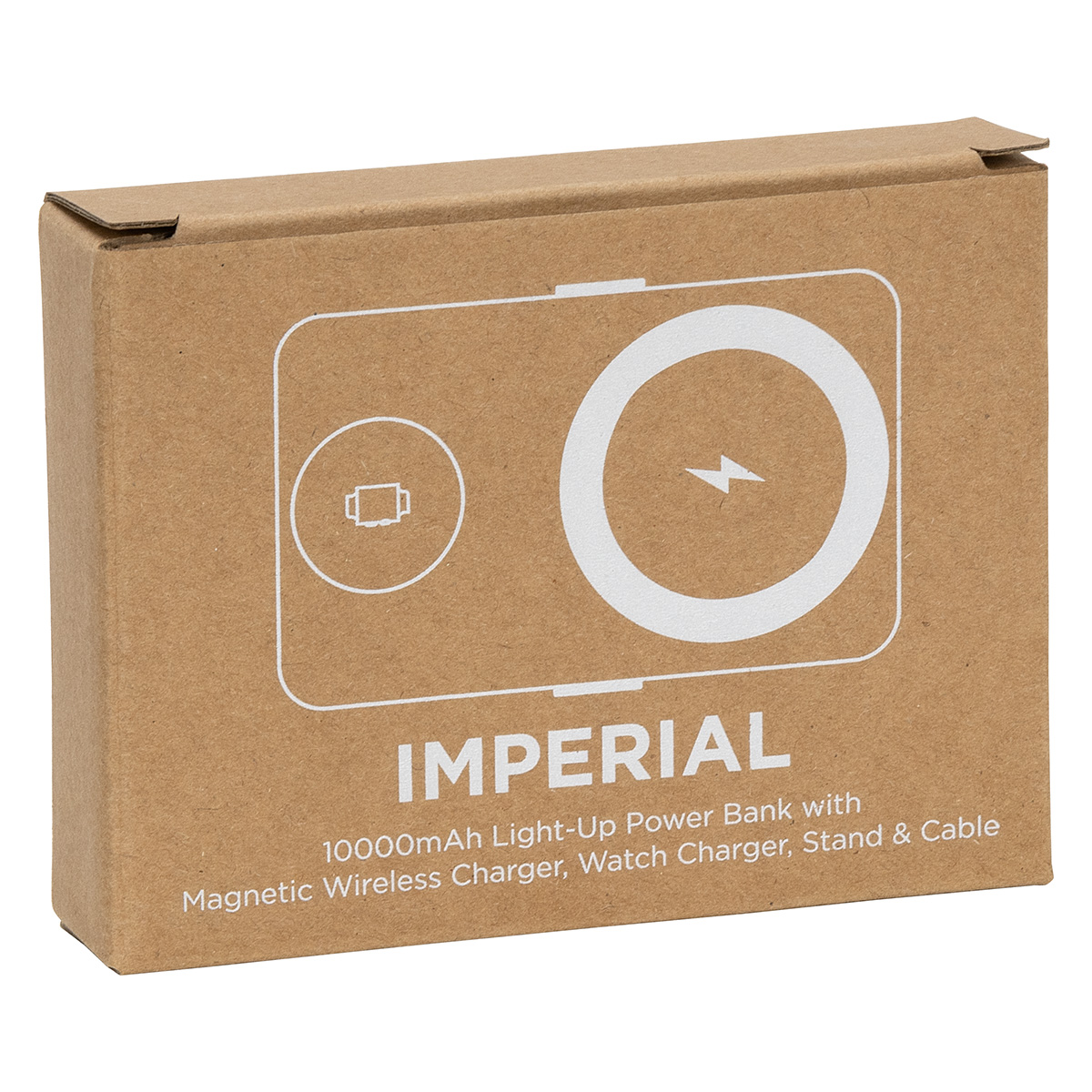 Imperial 10000mAh Light-Up Power Bank with Magnetic Wireless Charger, Watch Charger, Stand & Cable 11