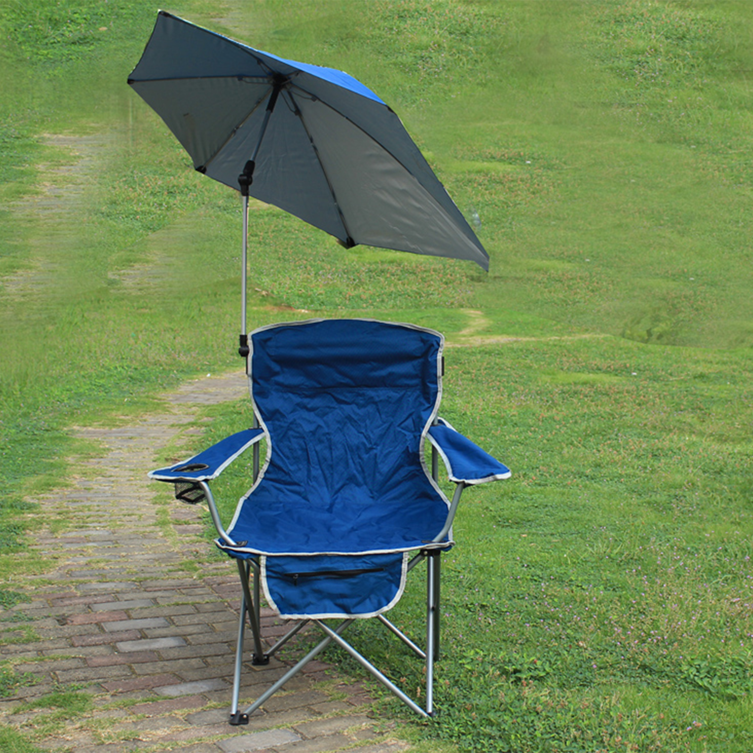 Portable Beach Chair W/ Adjustable Umbrella 6