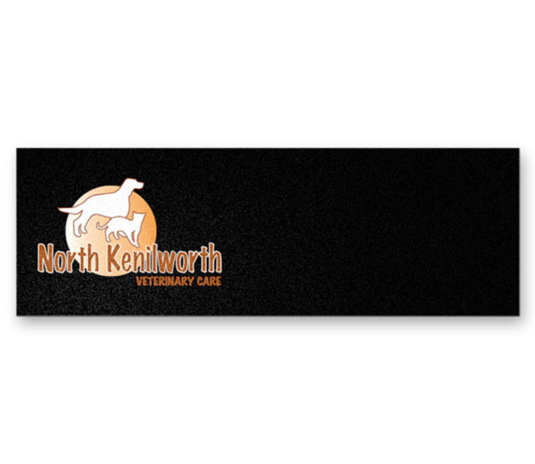 1" x 3" Black Plastic Reusable Badge 2