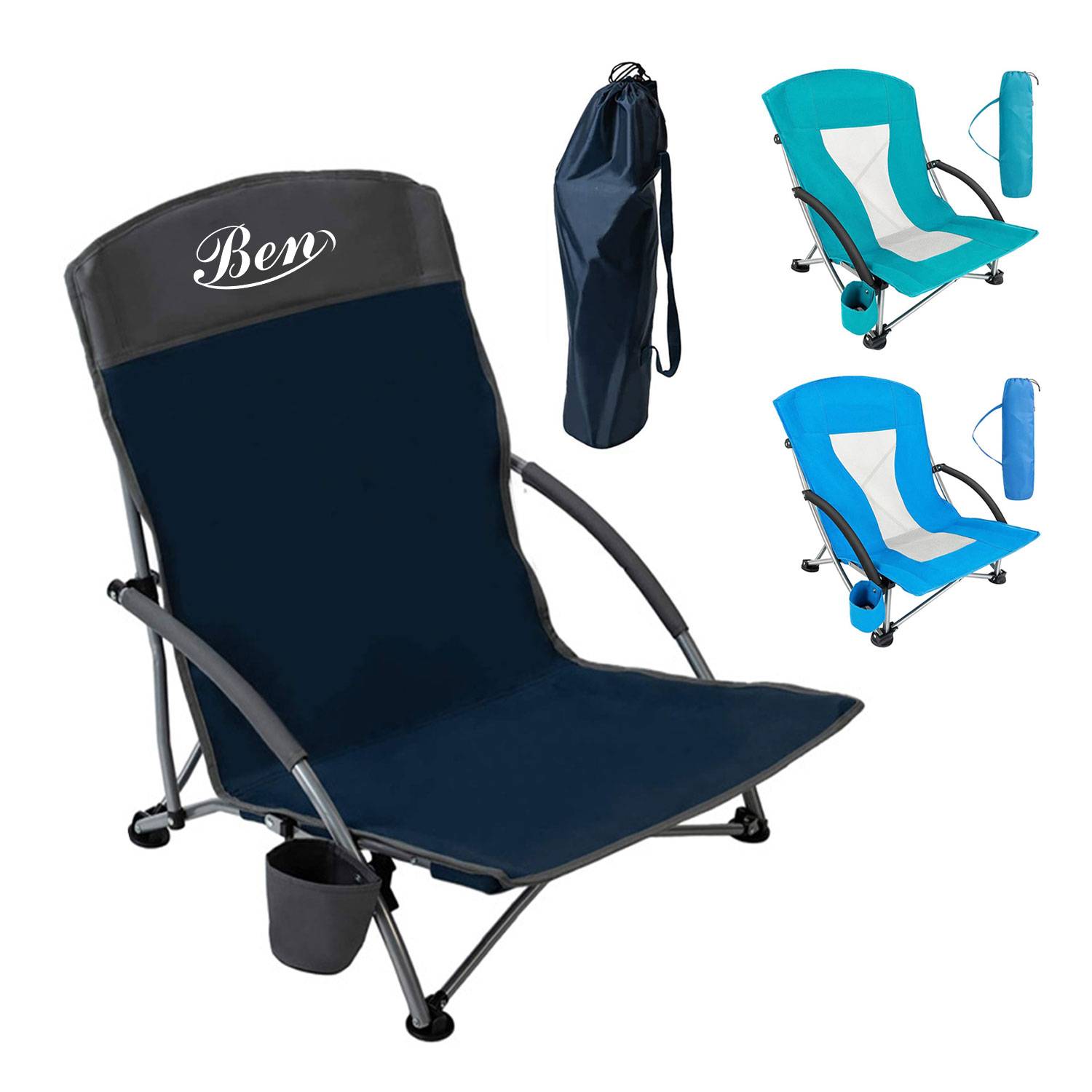 Lightweight Portable Folding Beach Chair for Vacation 2