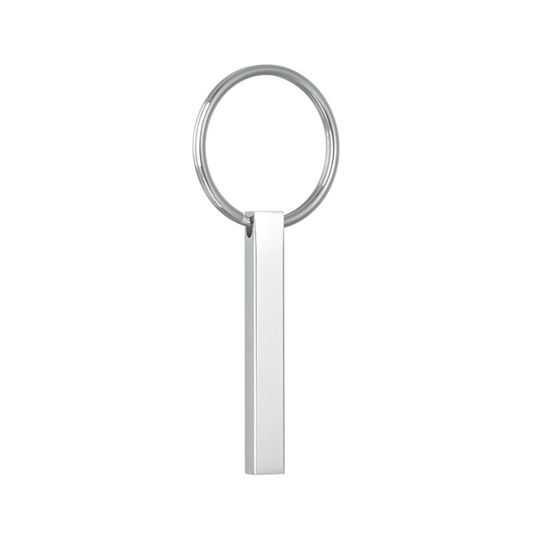 Personalised Vertical 3D Bar Keyring 3