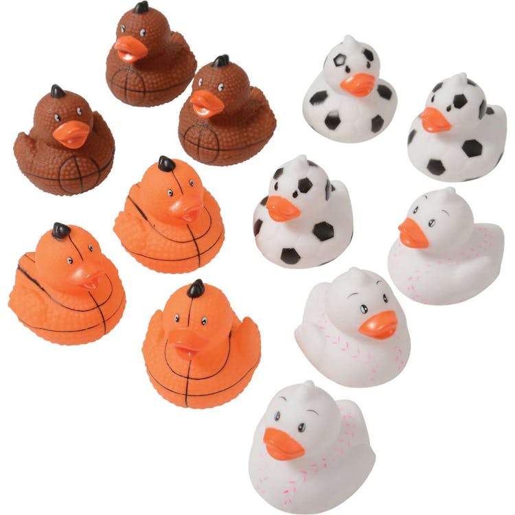 Mini Sports Design Rubber Ducks - 1.5" 2
