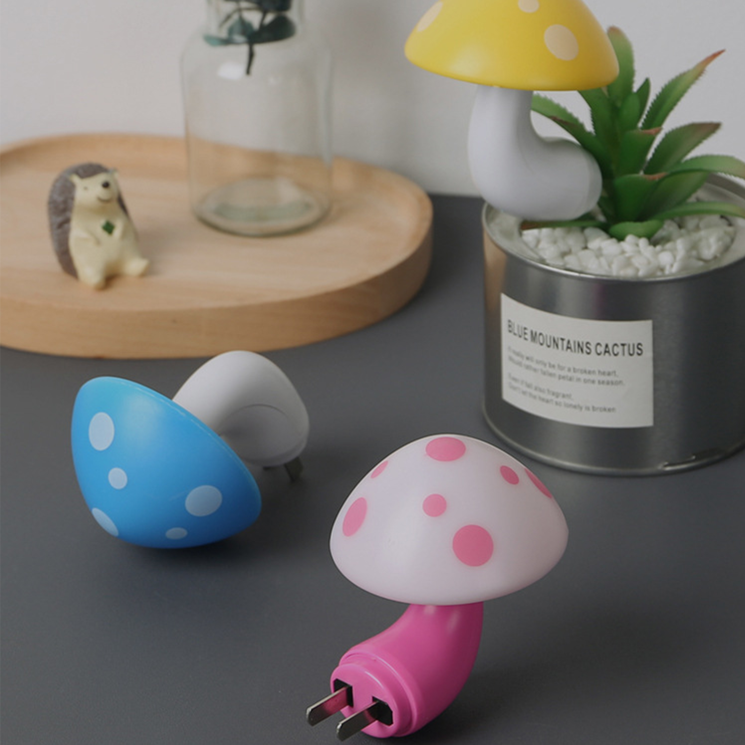 LED Night Light Plug in Lamp Mushroom 5