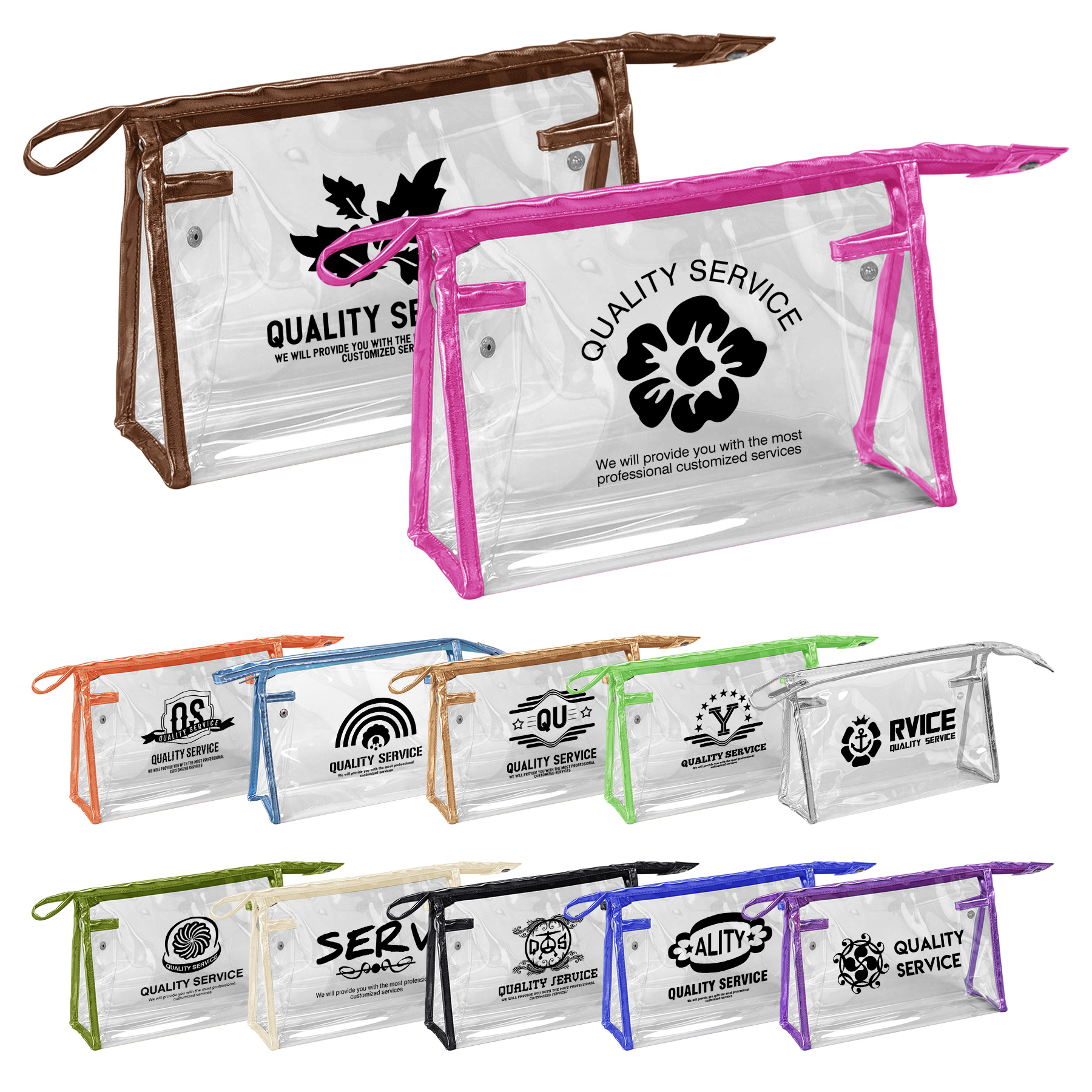 Portable Transparent PVC Cosmetic Bags 4