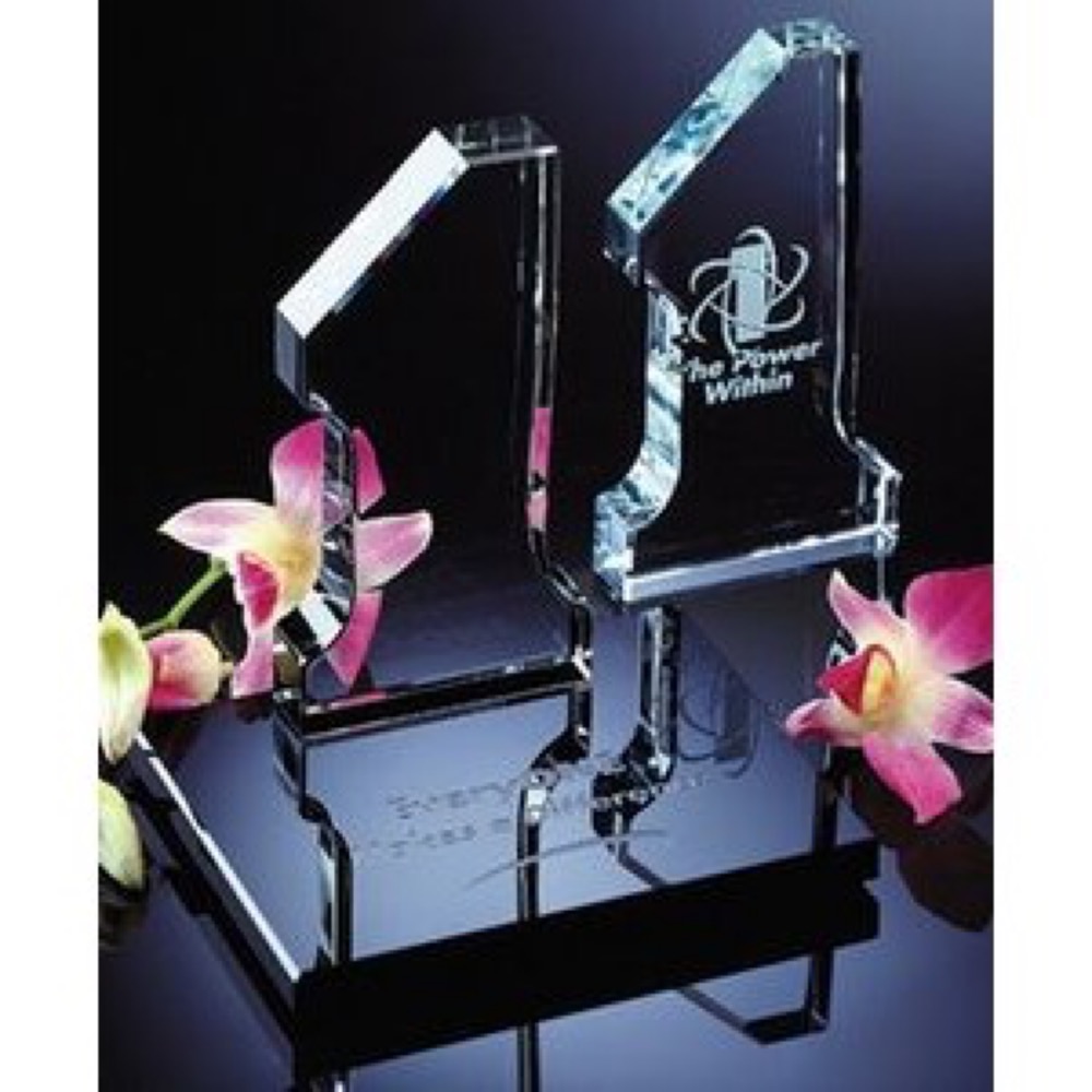 Crystal Self-Standing Number "1" Award