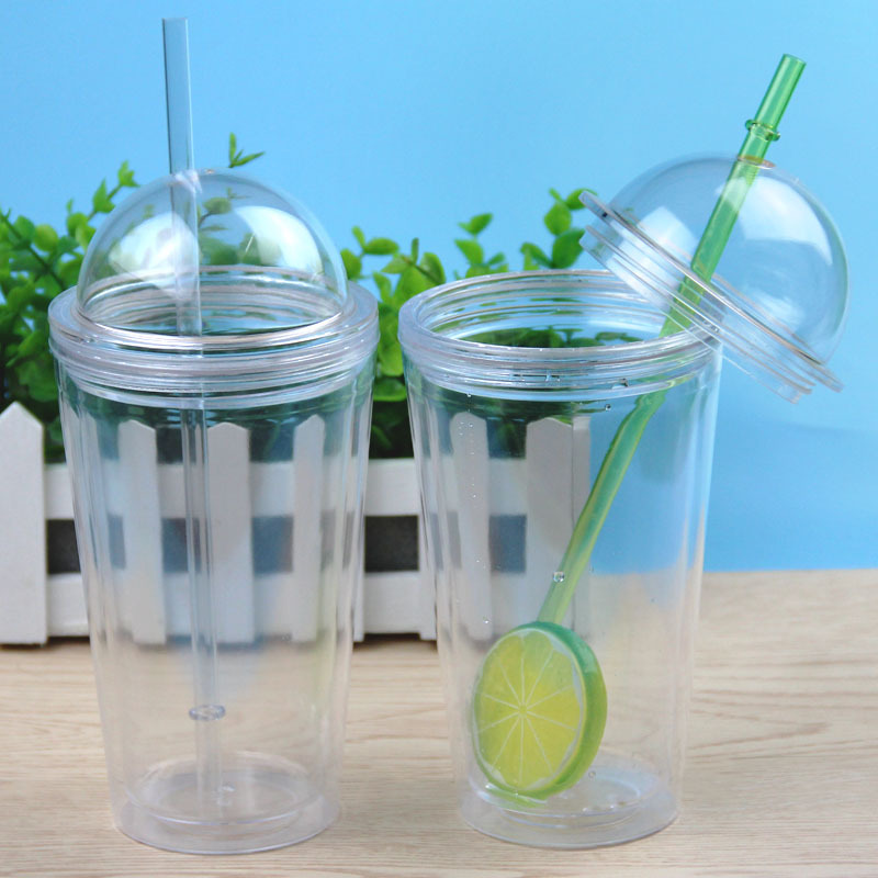 Double Wall Tumbler w/Lid and Straw 3