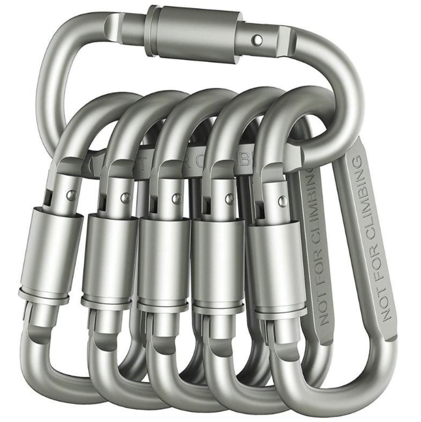 High Quality Flat Aluminum Carabiner D Ring 2