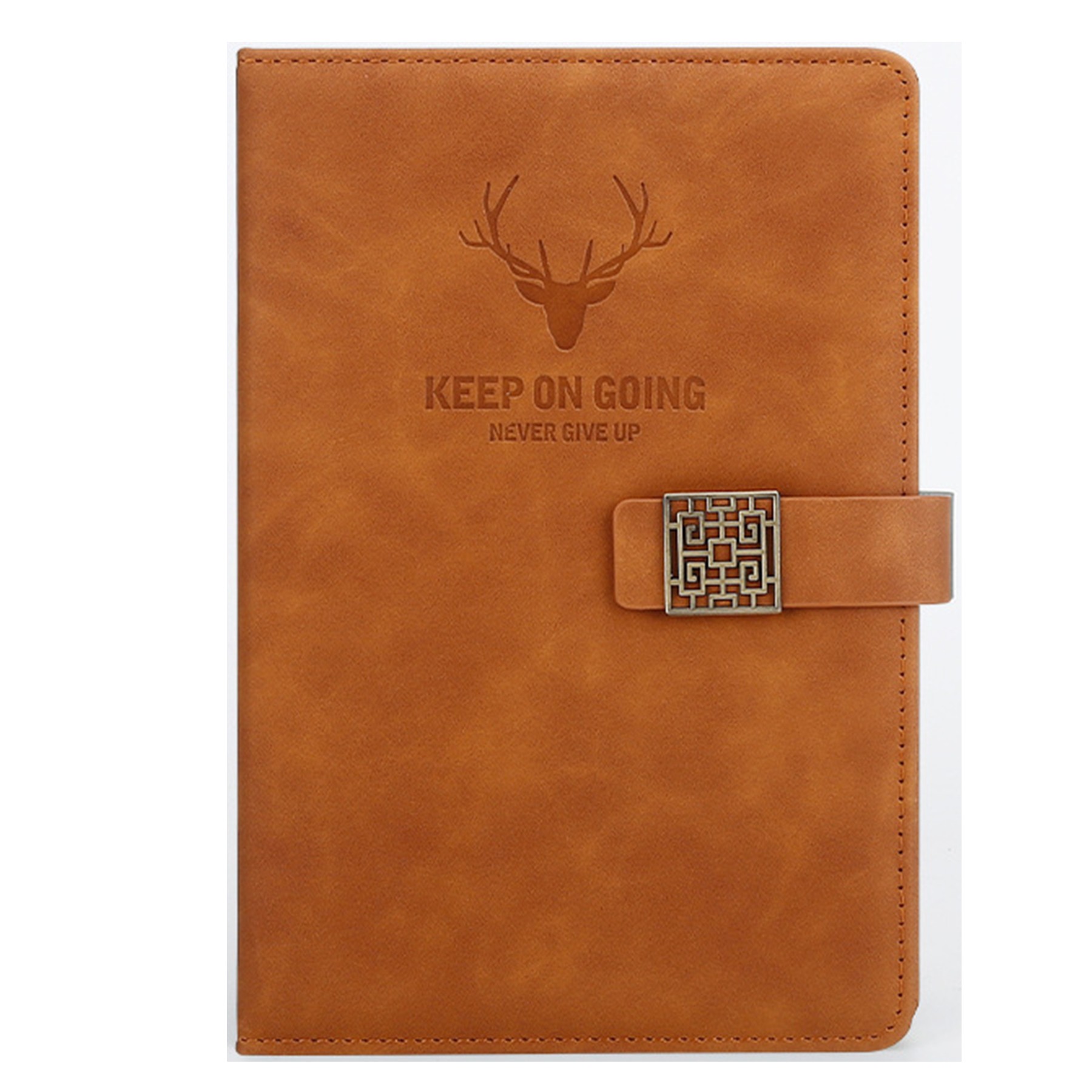 Deer Head Design Pu Leather Hardcover Notebook 4
