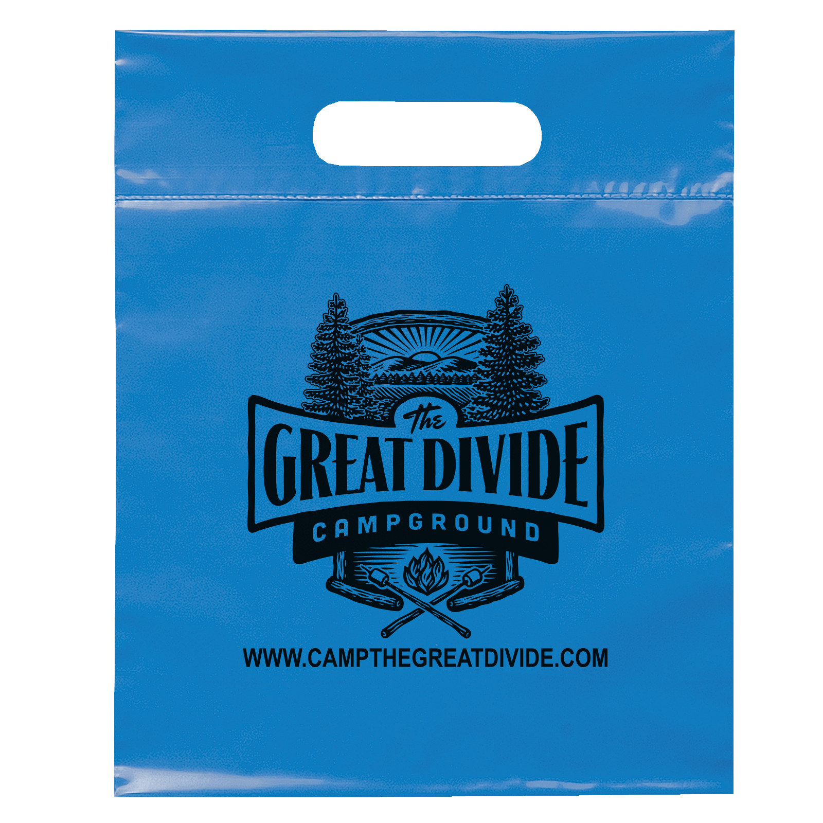 Die Cut Handle Bag - 9 1/2W x 12H - Flexo Ink Print 15