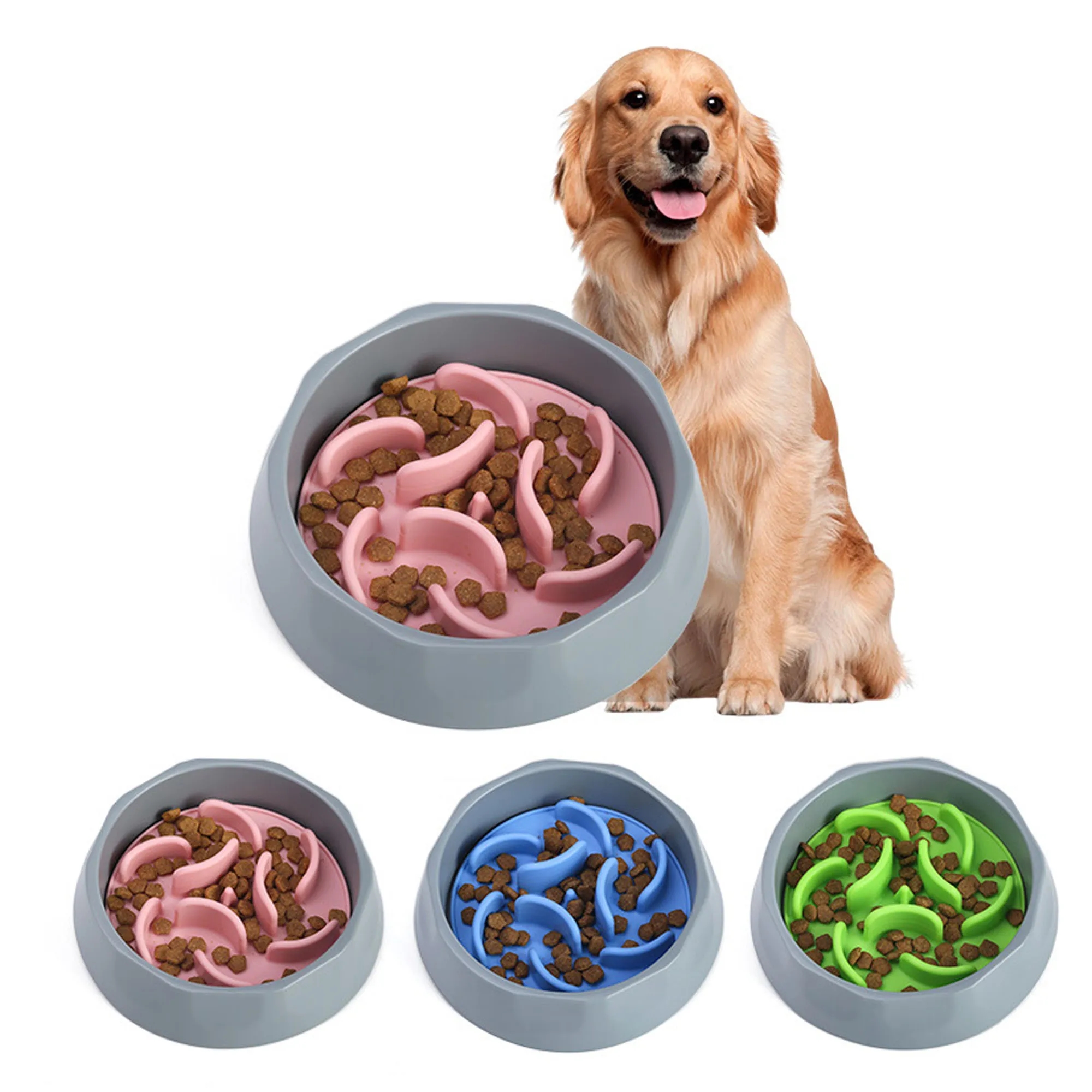 Slow Feeder Dog Bowls With Suction Cup 3