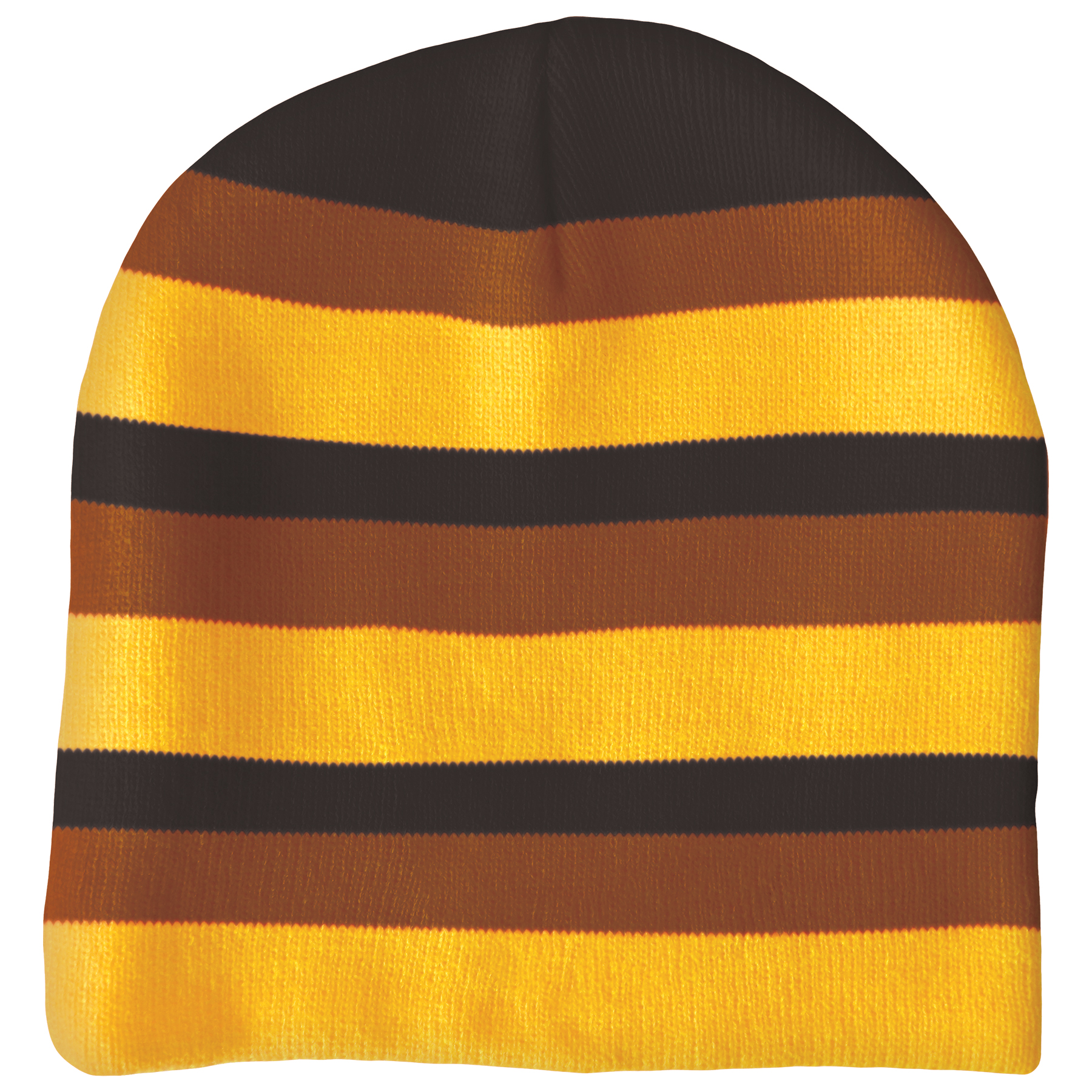 Knit Beanie with No Pom and No Cuff (Woven Logo) 17