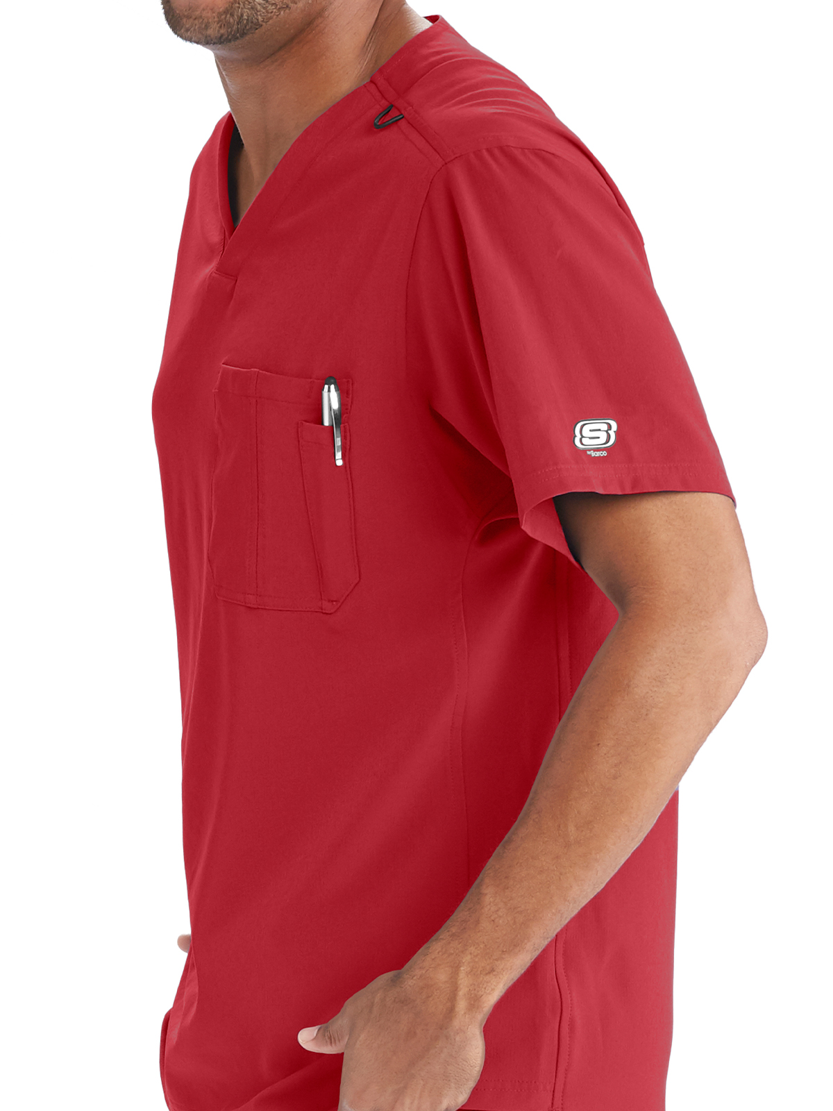 Skechers - Men's One-Pocket V-Neck Structure Scrub Top 38