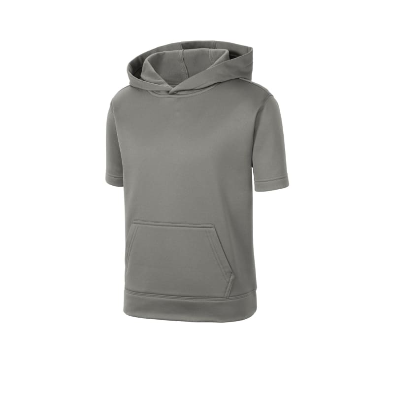 Sport-Tek Youth Sport-Wick Fleece Short Sleeve Hooded Pullover. 24