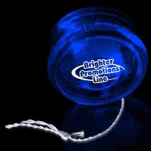 2 3/8" Blue Light Up Glow LED Yo-Yo