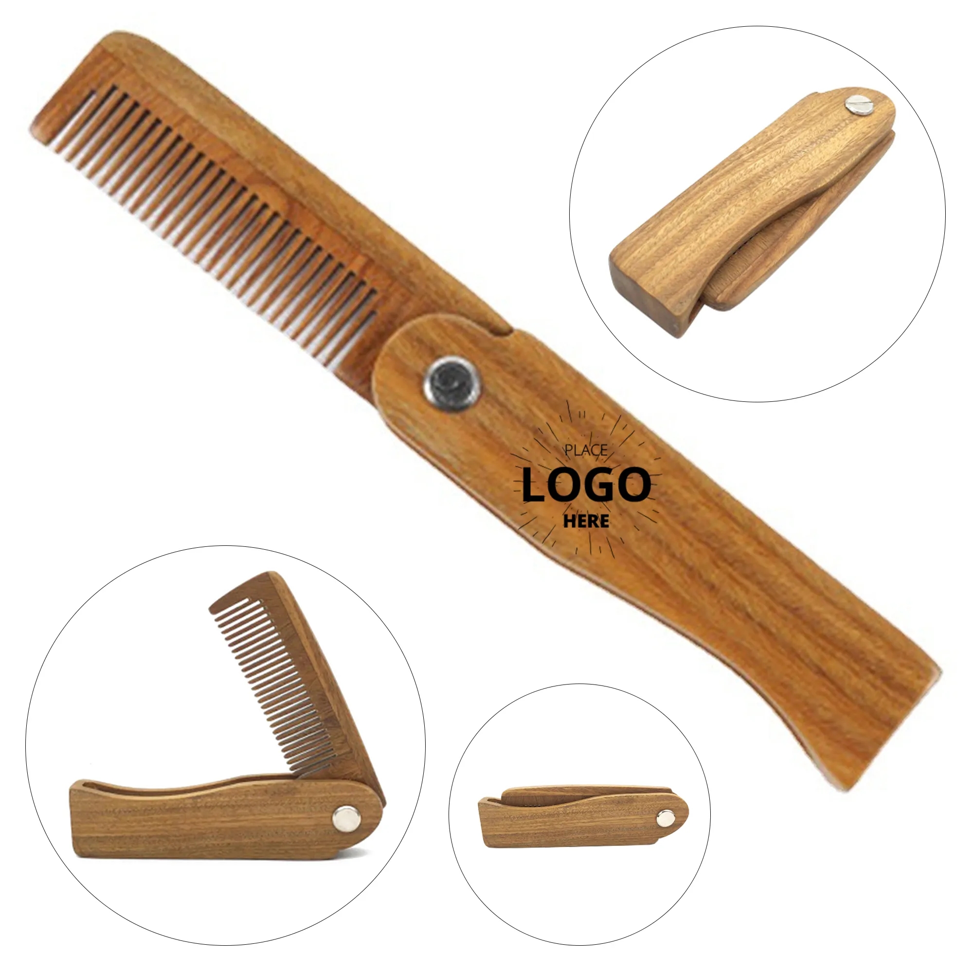 Green Sandalwood Folding Comb 4
