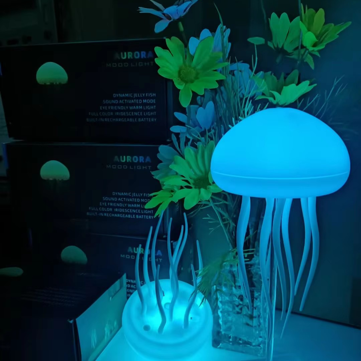 RGB Gradient Jellyfish Lamp 4